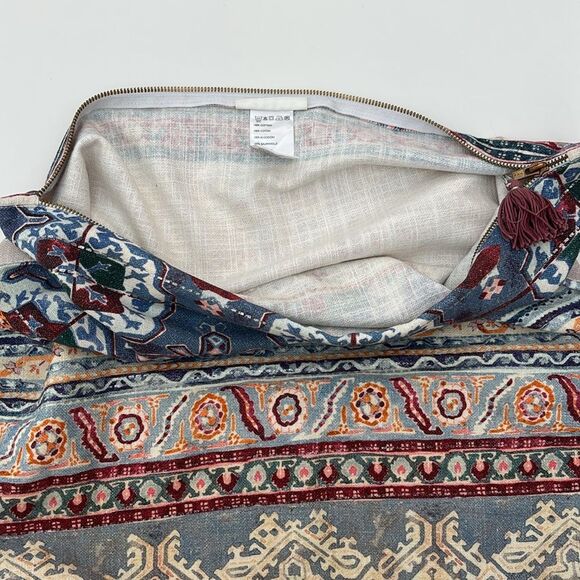 Anthropologie Risa Square Pillow Cover Zippered 20” x 20” - Picture 6 of 11